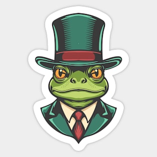 The Big Boss Frog Sticker